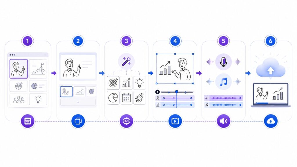 How InstaDoodle works step by step to create doodle videos
