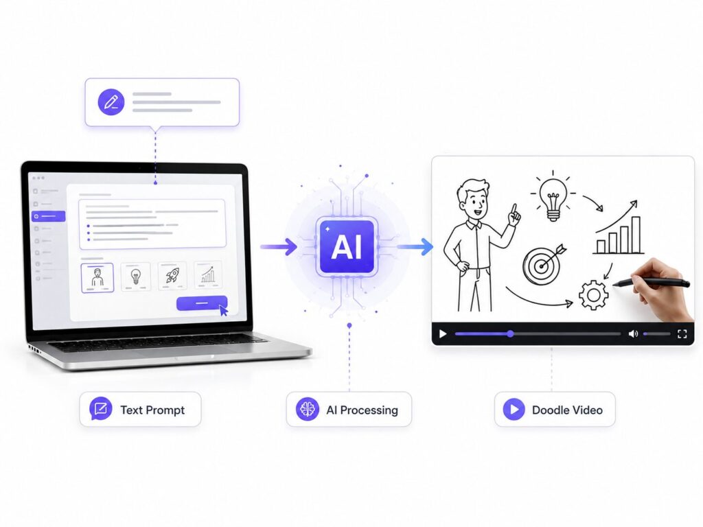 InstaDoodle text-to-doodle AI generation feature